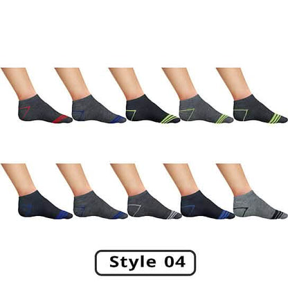 10-Pairs: Men's Active Low-Cut Ankle Socks DailySale