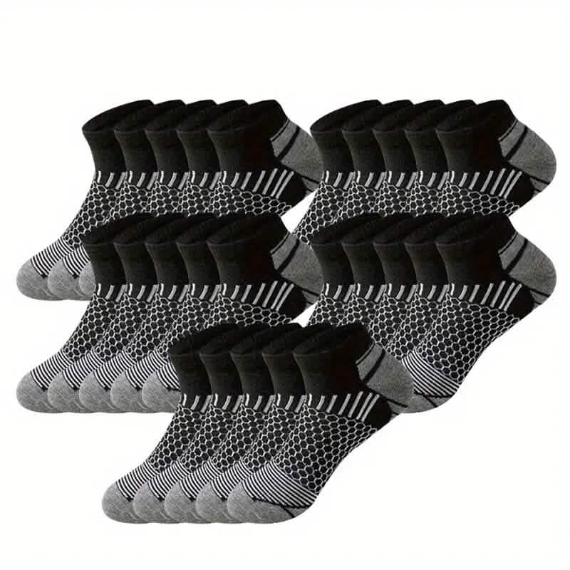 10-Pairs: Men's Athletic Ankle Socks DailySale