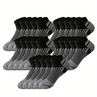 10-Pairs: Men's Athletic Ankle Socks DailySale