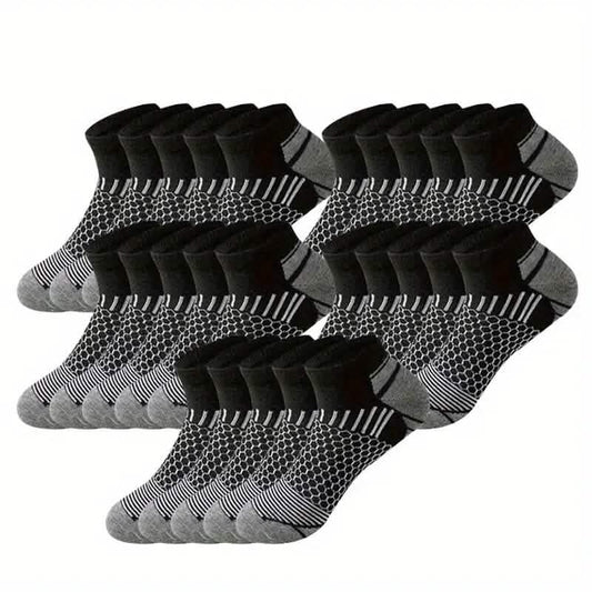 10-Pairs: Men's Athletic Ankle Socks DailySale