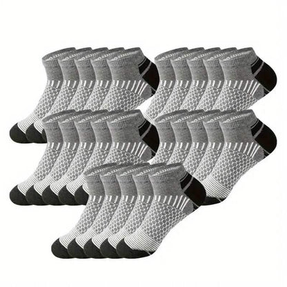10-Pairs: Men's Athletic Ankle Socks DailySale