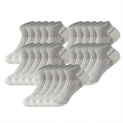 10-Pairs: Men's Athletic Ankle Socks DailySale