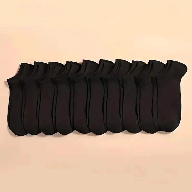 10-Pairs: Men's Plain Knitted Lining Socks DailySale