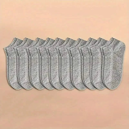 10-Pairs: Men's Plain Knitted Lining Socks DailySale