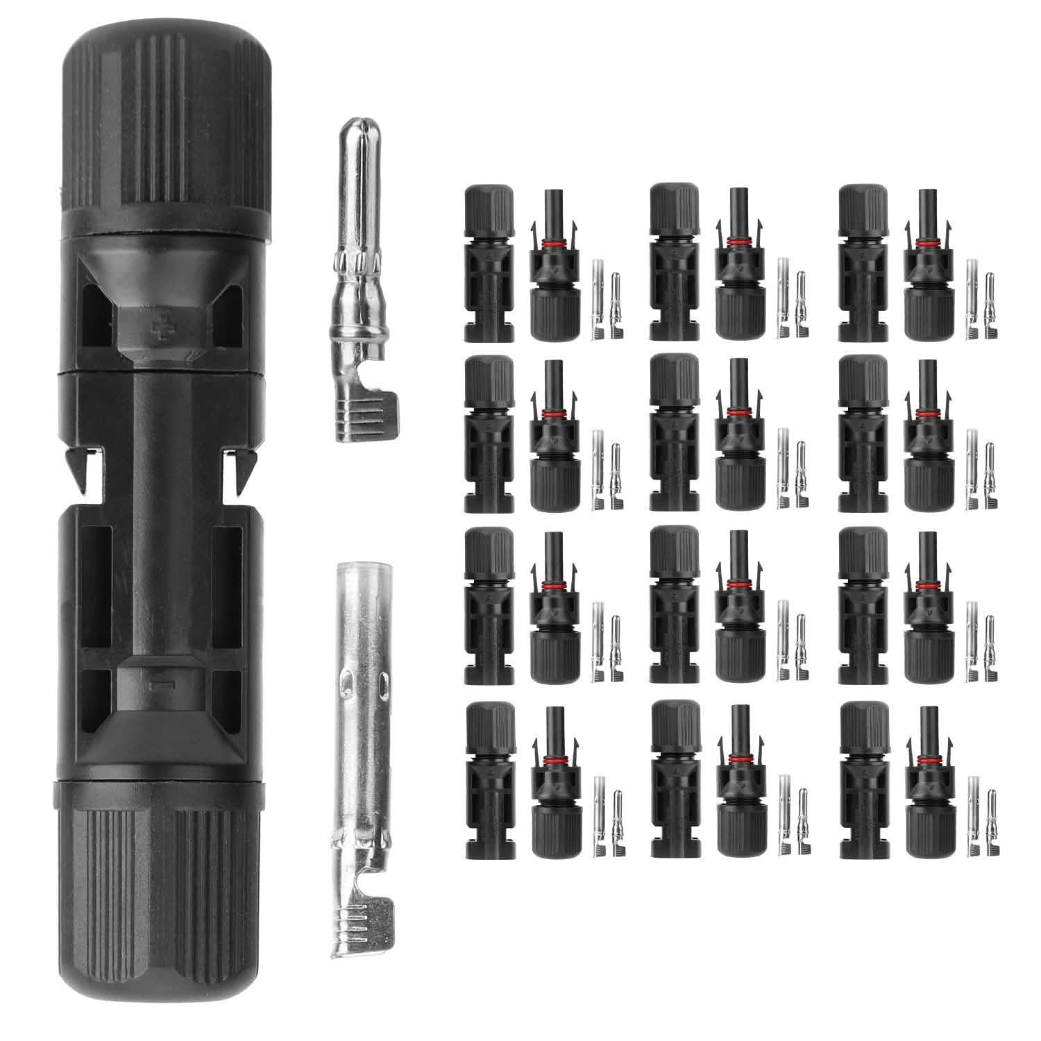 10-Pairs: Solar Panel Connectors DailySale