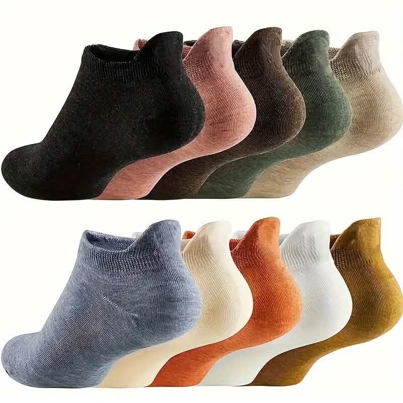 10-Pairs: Women's Cute Embroidered Soft & Lightweight Low Cut Ankle Socks DailySale