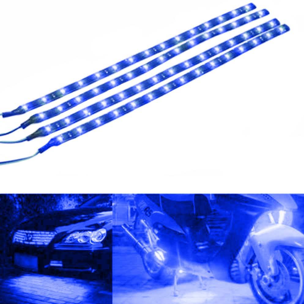 10-Piece: 12" 15SMD Waterproof 12V Flexible LED Strip Light For Car DailySale