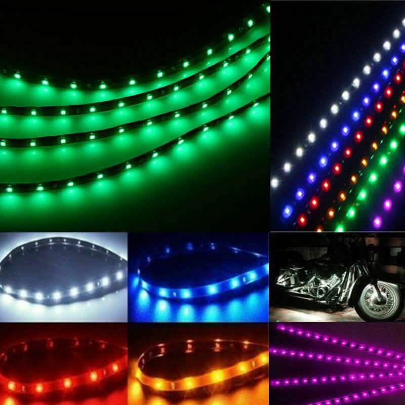 10-Piece: 12" 15SMD Waterproof 12V Flexible LED Strip Light For Car DailySale