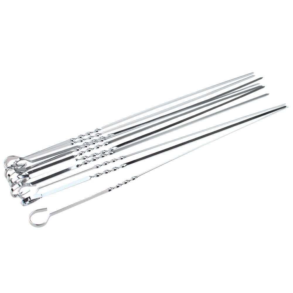 10-Piece: 15 Inches Stainless Steel Kabob Skewers DailySale