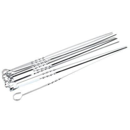 10-Piece: 15 Inches Stainless Steel Kabob Skewers DailySale