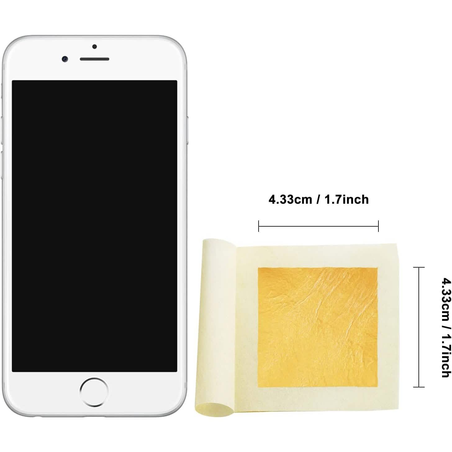 10-Piece: 4.33cm Edible Gold Leaf Sheets DailySale