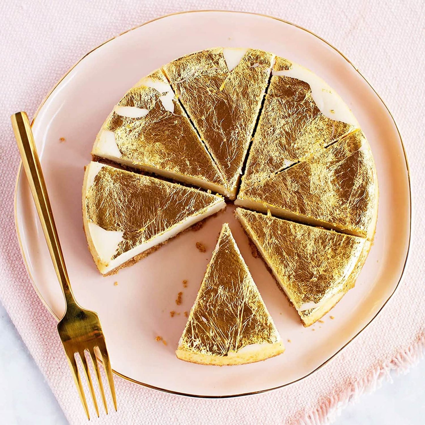10-Piece: 4.33cm Edible Gold Leaf Sheets DailySale