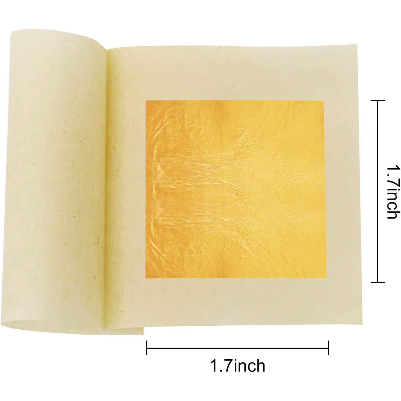 10-Piece: 4.33cm Edible Gold Leaf Sheets DailySale