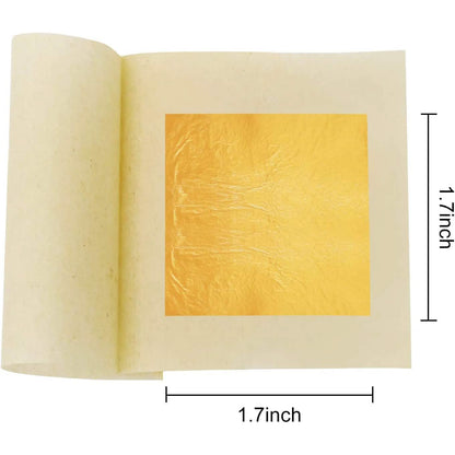 10-Piece: 4.33cm Edible Gold Leaf Sheets DailySale