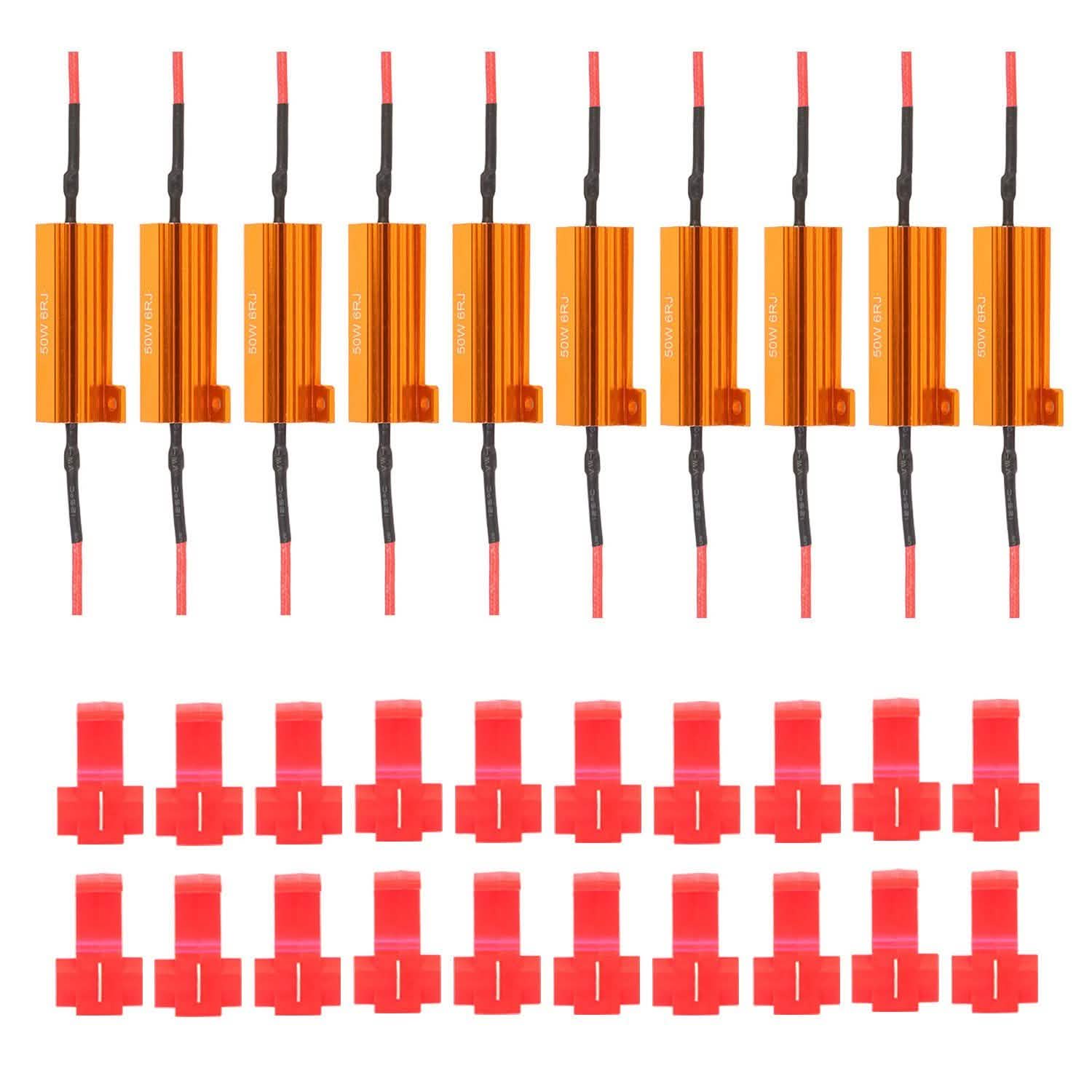 10-Piece: 50W 6Ohm Load Resistor DailySale