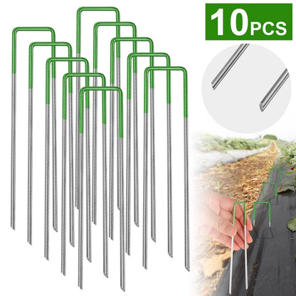 10-Piece: 6-Inch U-Type Garden Landscape Rust Resistance Turf Staples DailySale