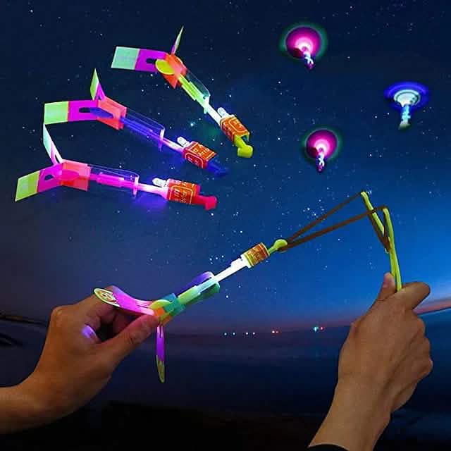 10-Piece: Amazing Led Light Arrow Rocket Helicopter Flying Toy DailySale