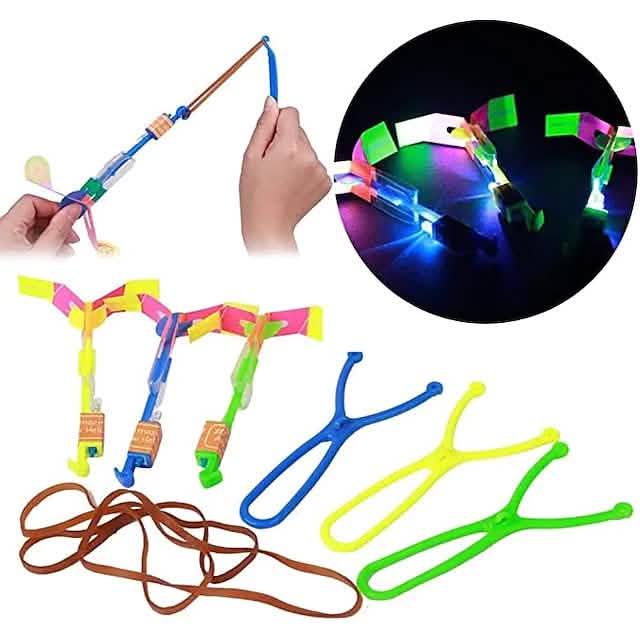10-Piece: Amazing Led Light Arrow Rocket Helicopter Flying Toy DailySale
