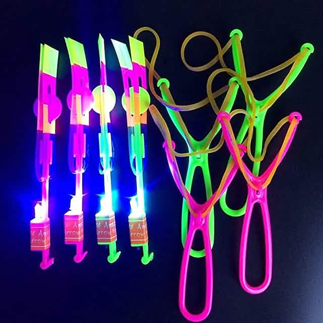 10-Piece: Amazing Led Light Arrow Rocket Helicopter Flying Toy DailySale