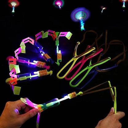 10-Piece: Amazing Led Light Arrow Rocket Helicopter Flying Toy DailySale