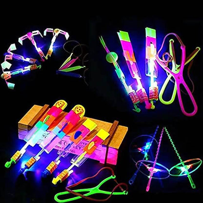 10-Piece: Amazing Led Light Arrow Rocket Helicopter Flying Toy DailySale