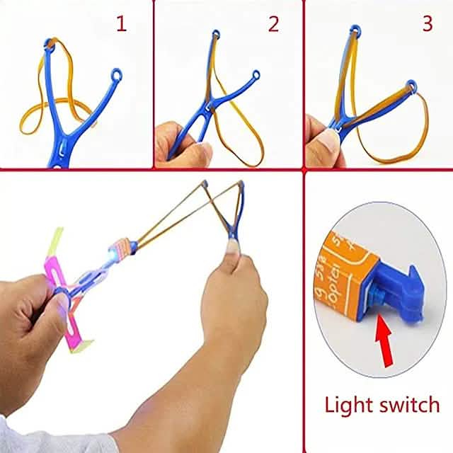 10-Piece: Amazing Led Light Arrow Rocket Helicopter Flying Toy DailySale