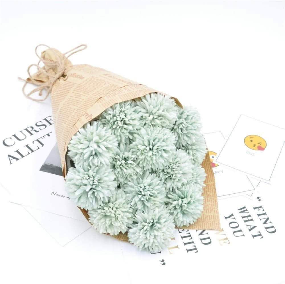 10-Piece: Artificial Flowers Chrysanthemum Ball Flowers Bouquet DailySale