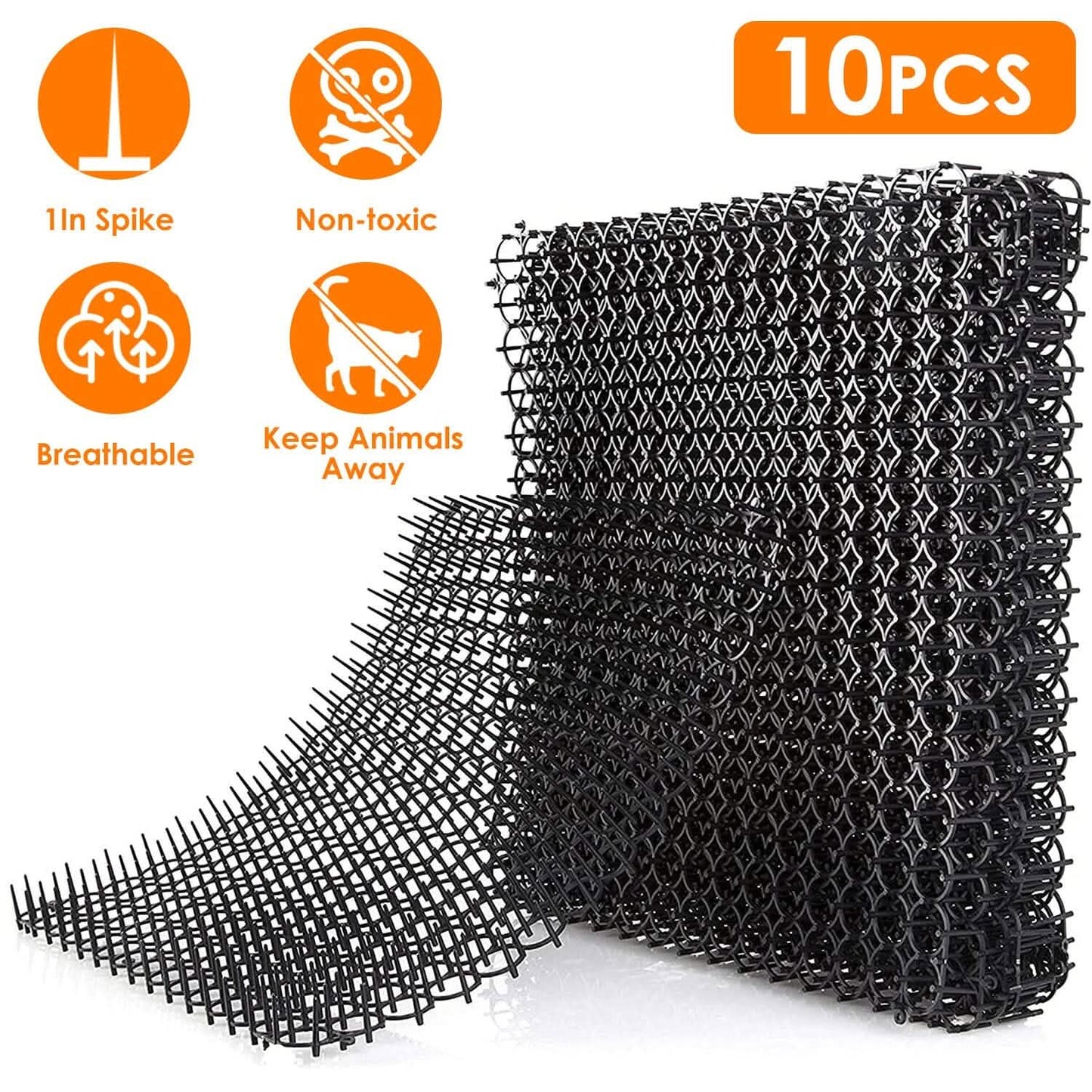 10-Piece: Cat Repellent Scat Mat with Spikes DailySale