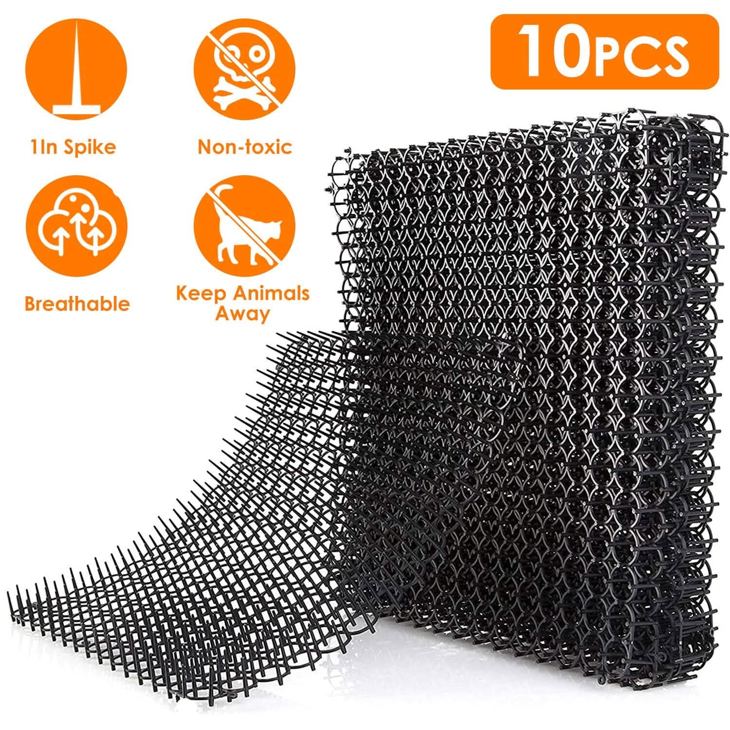 10-Piece: Cat Repellent Scat Mat with Spikes DailySale