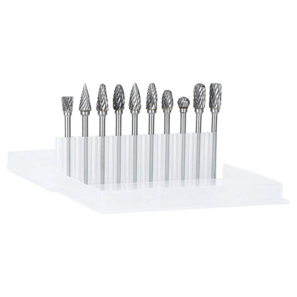 10-Piece: Double Cut Carbide Rotary Die Grinder Bit Set DailySale