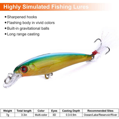 10-Piece: Fishing Lures Kit DailySale