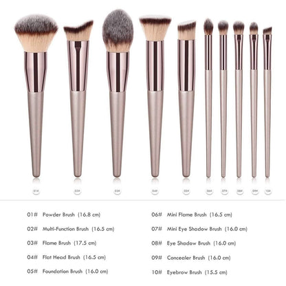 10-Piece: Glow Makeup Brushes DailySale