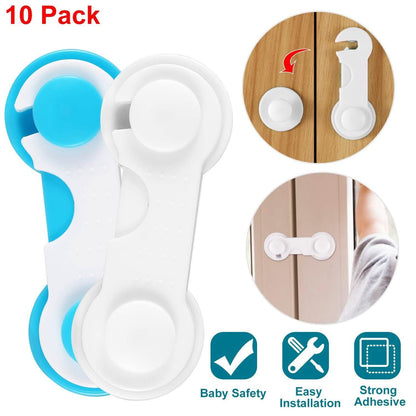 10-Piece: Kids Cabinet Strap Safety Locks DailySale