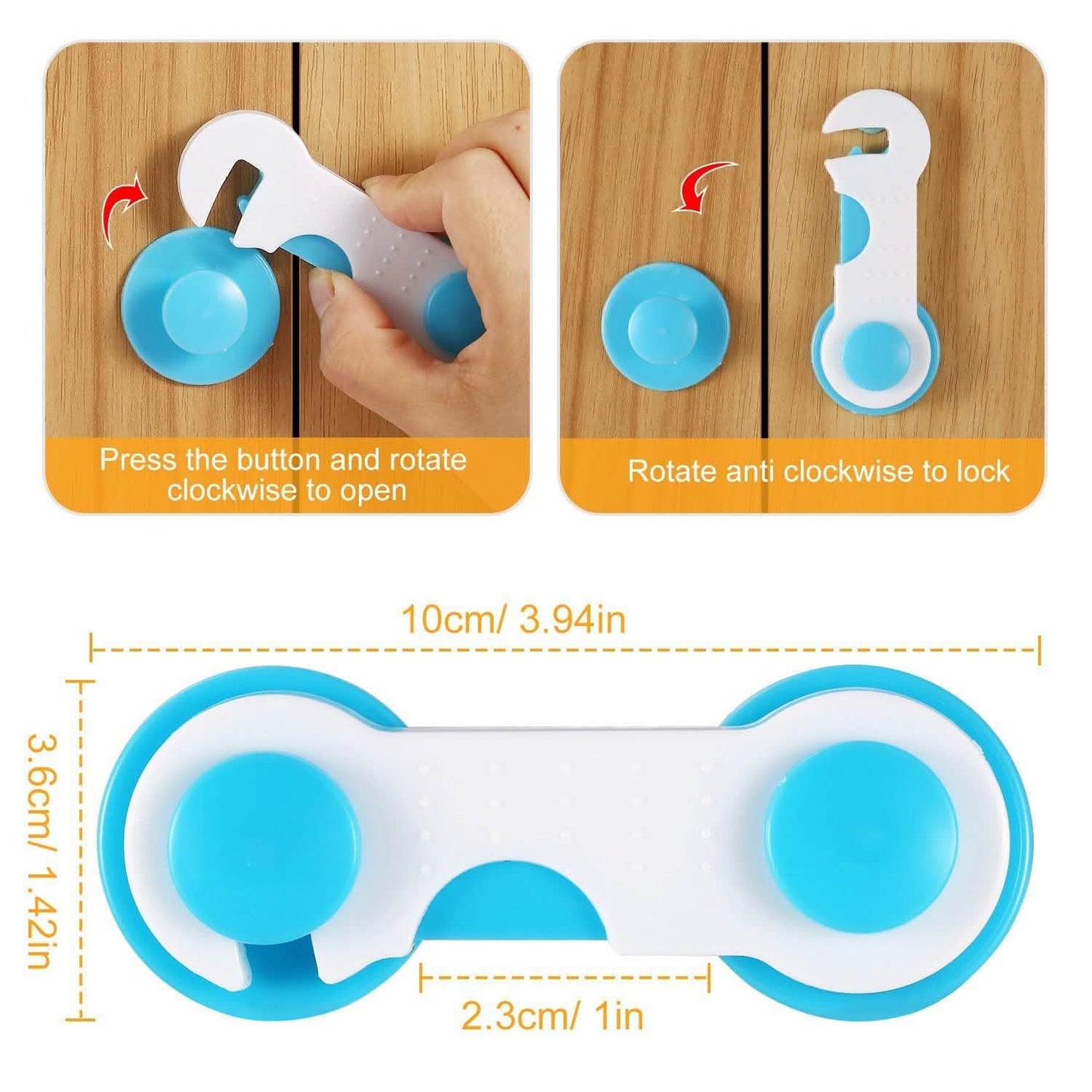 10-Piece: Kids Cabinet Strap Safety Locks DailySale