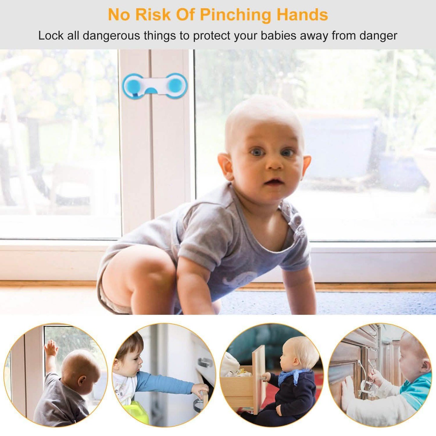 10-Piece: Kids Cabinet Strap Safety Locks DailySale