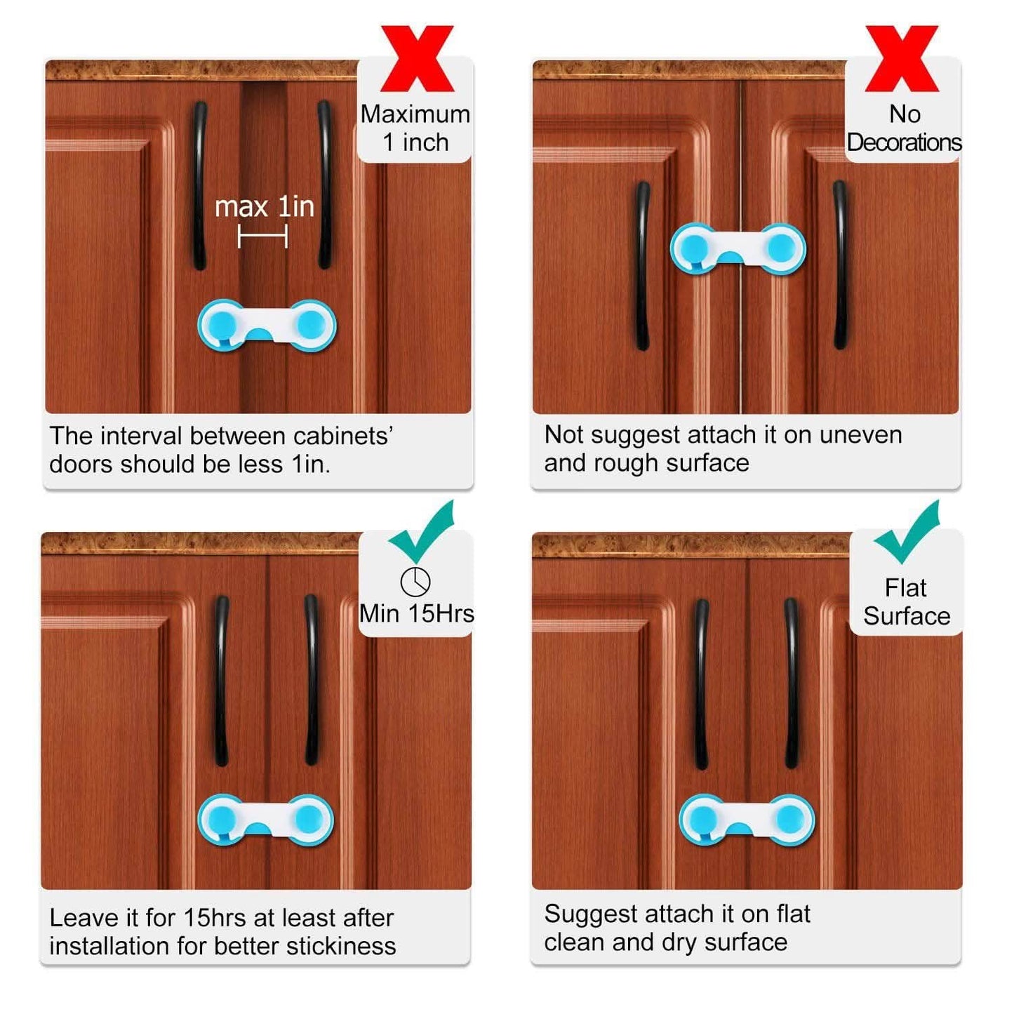 10-Piece: Kids Cabinet Strap Safety Locks DailySale