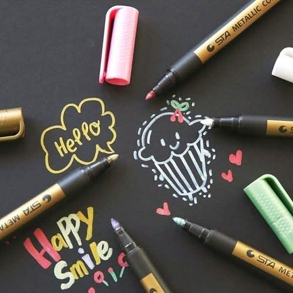 10-Piece: Metallic Paint Marker Pen Permanent DailySale
