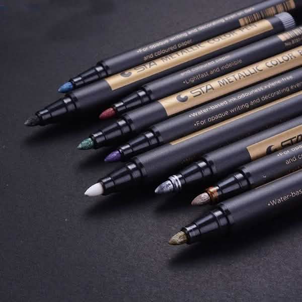 10-Piece: Metallic Paint Marker Pen Permanent DailySale