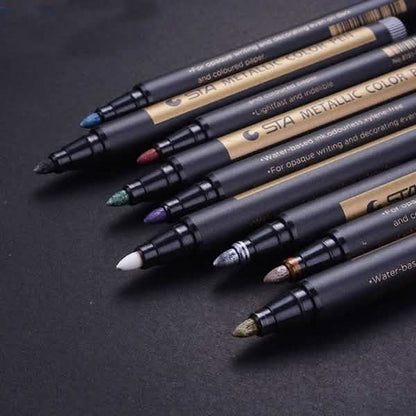 10-Piece: Metallic Paint Marker Pen Permanent DailySale