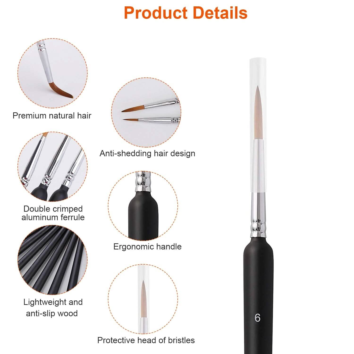 10-Piece: Miniature Detail Paint Brush Set DailySale
