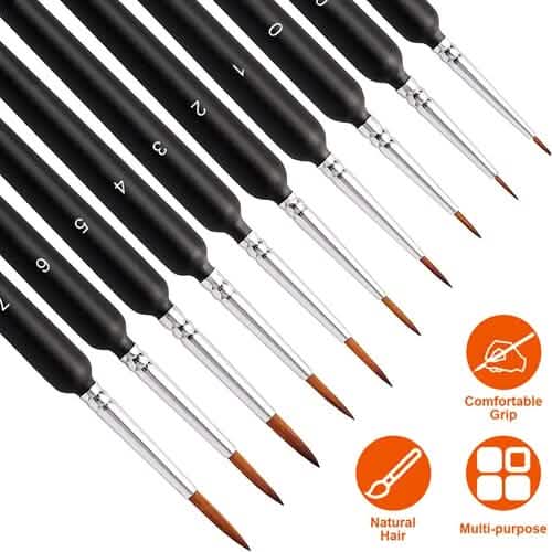 10-Piece: Miniature Detail Paint Brush Set DailySale