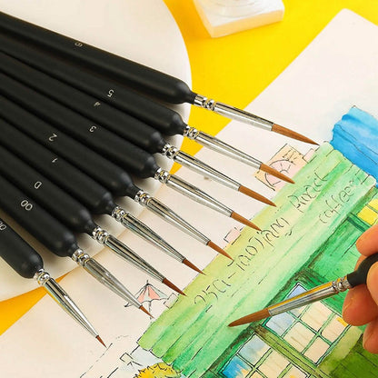 10-Piece: Miniature Detail Paint Brush Set DailySale