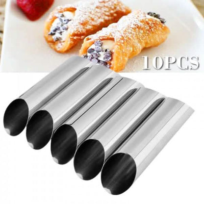 10-Piece: Non-Stick Buttercream Corner Danish Pastry Molds DailySale
