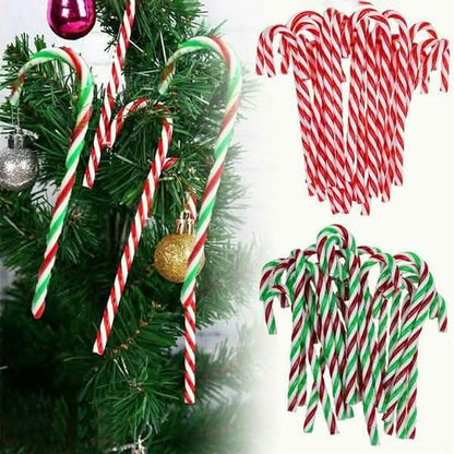 10-Piece: Plastic Candy Cane Ornaments DailySale