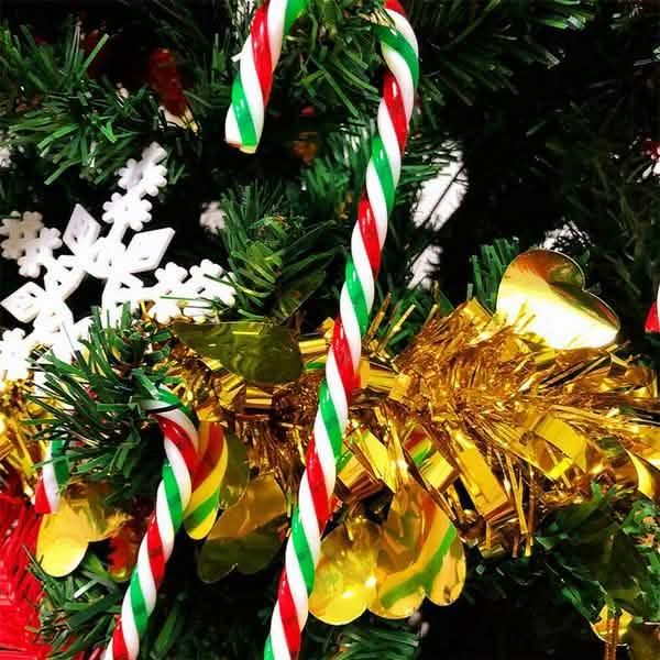 10-Piece: Plastic Candy Cane Ornaments DailySale