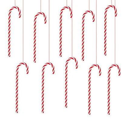 10-Piece: Plastic Candy Cane Ornaments DailySale