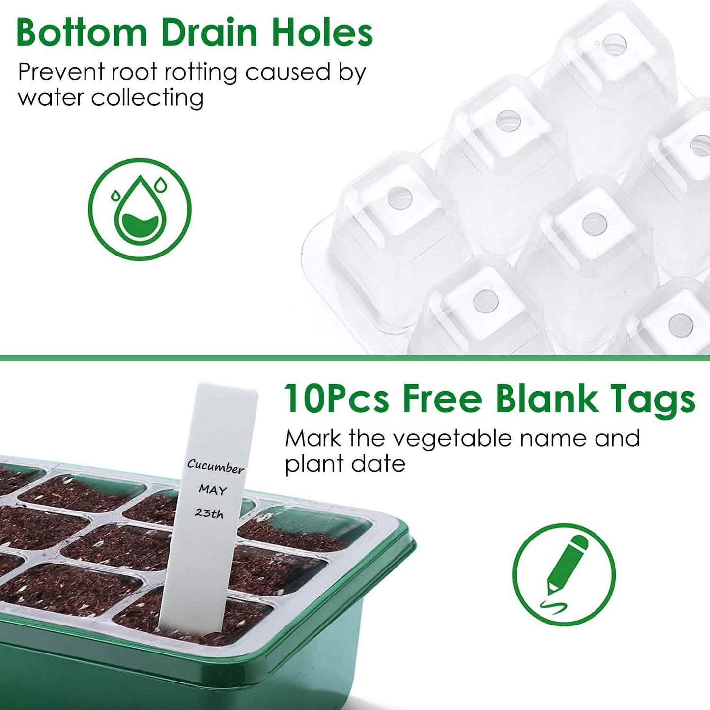 10-Piece: Reusable Seed Starter Tray Kit DailySale