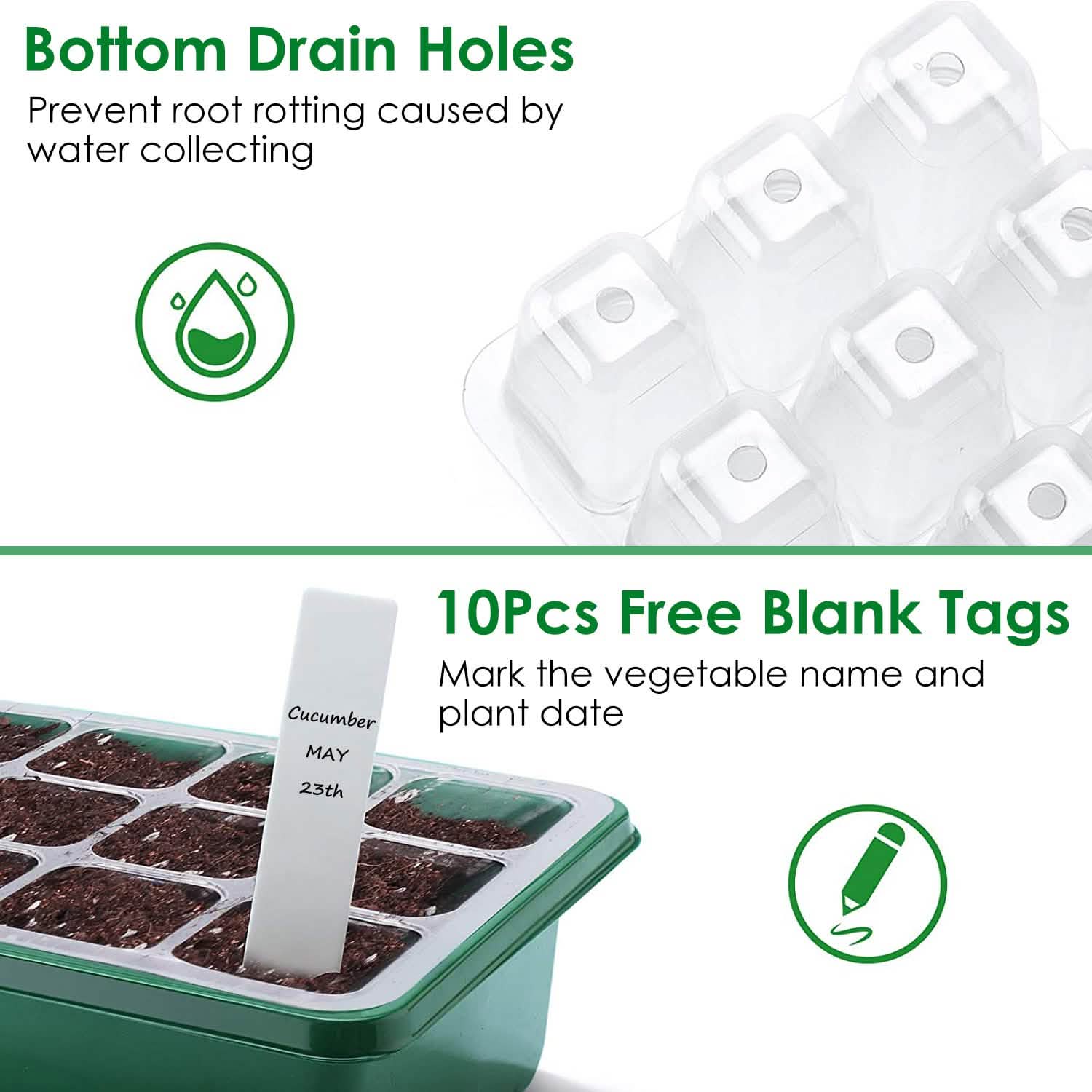 10-Piece: Reusable Seed Starter Tray Kit DailySale