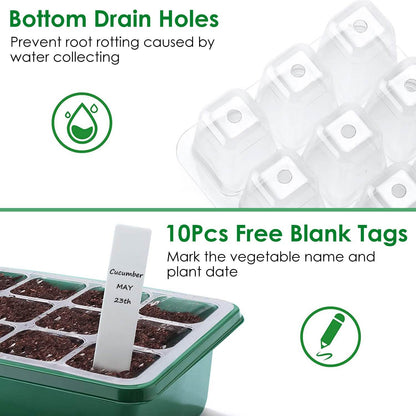 10-Piece: Reusable Seed Starter Tray Kit DailySale