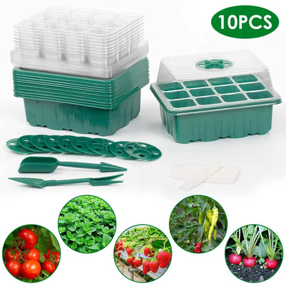10-Piece: Reusable Seed Starter Tray Kit DailySale